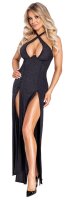 Cottelli Collection Long dress with halterneck black L