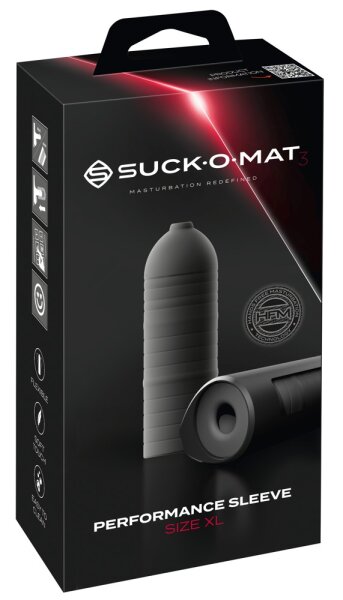 Suck-O-Mat 3 Perf. Sleeve XL Black 21 cm &Oslash; 3.1 cm