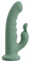 beau coeur Luvio Rabbit Vibrator mit Saugnapf Gr&uuml;n...