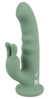 beau coeur Luvio Rabbit Vibrator mit Saugnapf Gr&uuml;n 19,3 cm