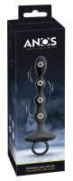 ANOS Flexible Anal Beads with Jumping Vibrations Black...
