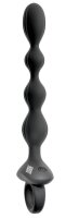ANOS Flexible Anal Beads with Jumping Vibrations Black 21.1 cm &Oslash; 2.6 cm