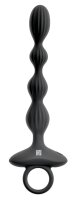 ANOS Flexible Anal Beads with Jumping Vibrations Black 21.1 cm &Oslash; 2.6 cm