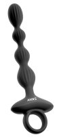 ANOS Flexible Anal Beads with Jumping Vibrations Black 21.1 cm &Oslash; 2.6 cm