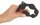 ANOS Flexible Anal Beads with Jumping Vibrations Black 21.1 cm &Oslash; 2.6 cm