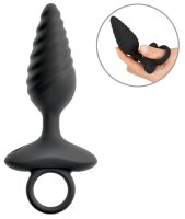ANOS Flexible Anal Plug with Vibration Black &Oslash; 3.4 cm