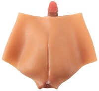 You2Toys Silikon Pants mit Vibrierendem Penis und Hoden Beige