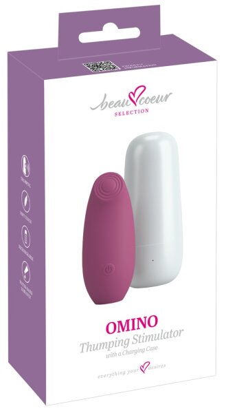 beau coeur Omino Auflegevibrator mit Ladebox Rosa 10,1 cm &Oslash; 4,3 cm