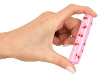 beau coeur Cherry Mini Vibrator Pink 8.7 cm