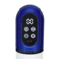 Shots Engage Automatic Waterproof Penis Pump and Masturbator Blue
