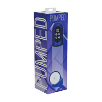 Shots Engage Automatic Waterproof Penis Pump and Masturbator Blue