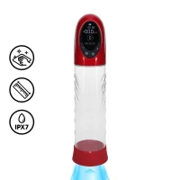 Shots CyberPulse Automatic Waterproof Penis Pump Red