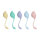 Loveline Pelvic Stem kegel kit 5-piece multicolor &Oslash; 3.5 cm