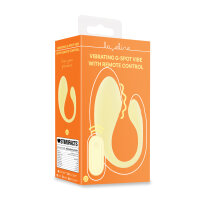 Loveline G-Spot Vibe mit Fernbedienung Gelb 8 cm &Oslash;...
