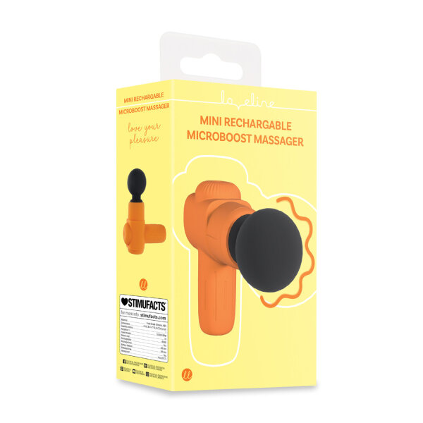 Loveline Mini Rechargable Microboost Massager Orange &Oslash; 3.5 cm