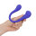 Loveline dual-ended bendable vibe with remote control purple 10 cm &Oslash; 3.5 cm