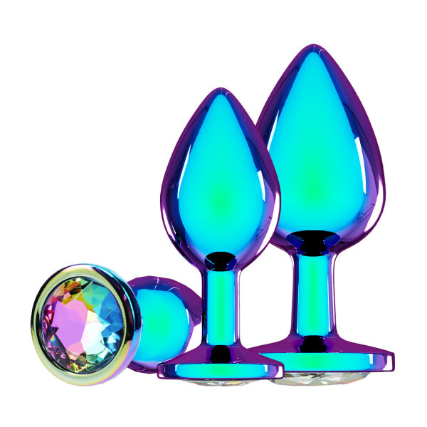 Shots Venice Collection Metall Analplug Set 3-teilig Mehrfarbig