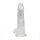 RealRock Vibrierender Dildo mit LED Transparent 20 cm &Oslash; 4,5 cm