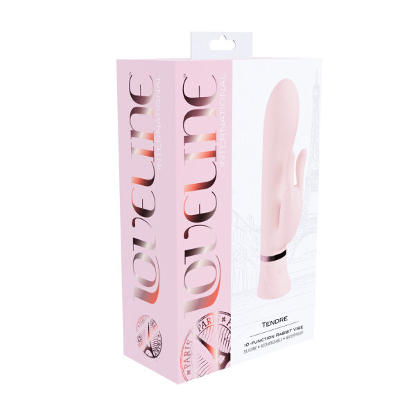 Loveline Tendre rabbit vibrator pink 7.5 cm &Oslash; 3.4 cm