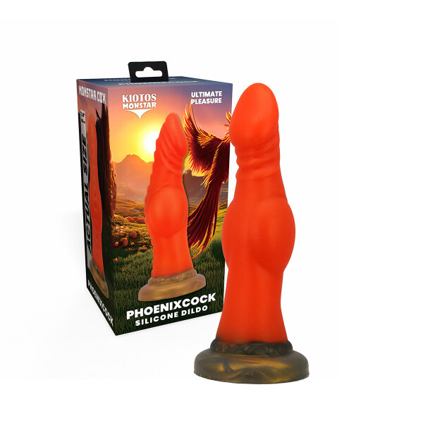 Kiotos Monstar Cox Phoenix Cock Orange 18,5 cm