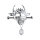 Kiotos Demonic Bull Mask Nippelklemmen Silber