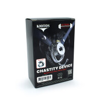 Kiotos Keuschheitsk&auml;fig mit abnehmbarem Harnr&ouml;hrenstab und G&uuml;rtel Silber &Oslash; 2.5 cm