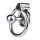 Kiotos Steel Chastity Device with Large Ball Plug Silver 6 cm &Oslash; 4.5 cm