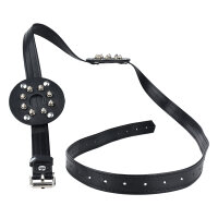 Kiotos Spiked Breast Binder mit scharfen Spikes und offener Mitte Schwarz