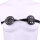 Kiotos Spiked Breast Binder mit scharfen Spikes und offener Mitte Schwarz