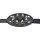 Kiotos Spiked Breast Binder mit scharfen Spikes und offener Mitte Schwarz