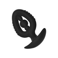 Kiotos Anal Plug/Expander mit innerer Perle Schwarz &Oslash; 8 cm