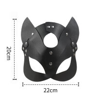 Kiotos Katzenmaske Schwarz