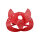 Kiotos Katzenmaske Rot