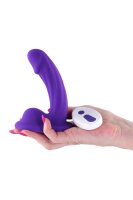 NS Novelties Curve Vibrating Dildo Lila