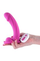 NS Novelties Curve Vibrating Dildo Pink