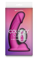 NS Novelties Curve Vibrating Dildo Pink