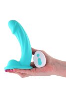 NS Novelties Curve Vibrating Dildo Turquoise