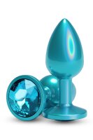 NS Novelties Rear Assets Iridescent Teal Analplug klein blau