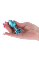 NS Novelties Rear Assets Iridescent Teal Analplug klein blau