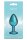 NS Novelties Iridescent Aluminium Anal Plug M Teal 3,3 cm