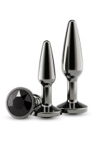 NS Novelties Chrome Aluminium Anal Plug Set of 2