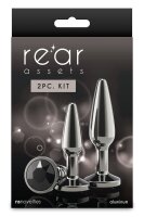 NS Novelties Chrome Aluminium Anal Plug Set of 2