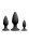 NS Novelties Renegade Triple Strike Anal Plug Set of 3 Black