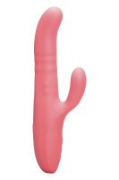 Le Wand Thrust Thrusting Rabbit Vibrator Rosa 24 cm