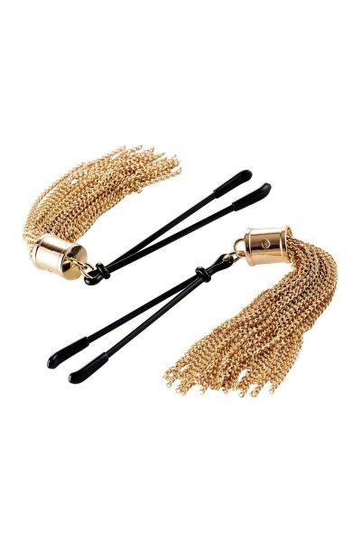 Guilty Pleasure Sensual Sway Clamps mit goldfarbenen Quasten