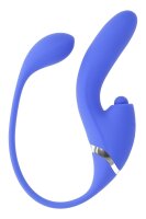 Evolved All In Thrusting and Tapping Vibrator Blue 45 cm