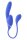 Evolved All In Thrusting and Tapping Vibrator Blue 45 cm