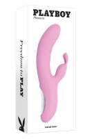 Evolved Playboy Rub Me Right Rabbit Vibrator Pink 23.2 cm