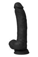 Shaft Model C Realistic Dildo with Balls and Vibration Black 24.1 cm