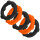 Oxballs SPINNER Penisringe 5er-Pack Orange/Schwarz